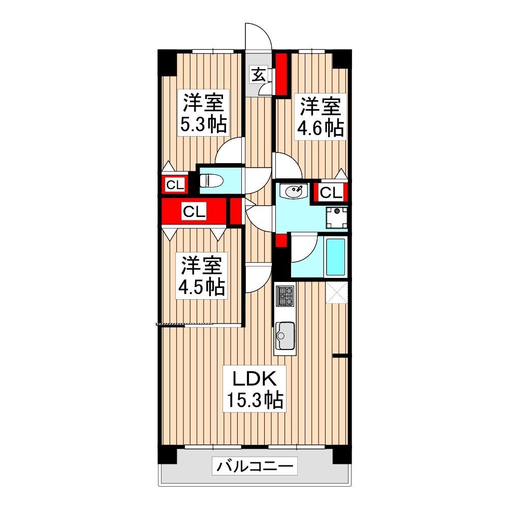3LDK apartment in Asaka, Saitama - Photo 1