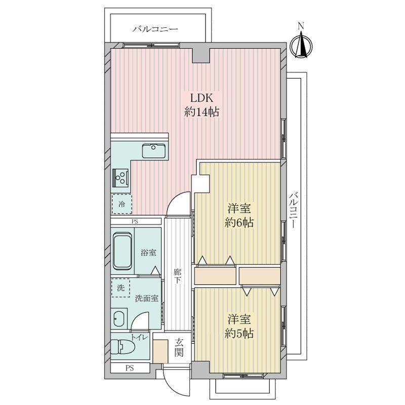 2LDK apartment in Nishinomiya, Hyogo - Photo 1