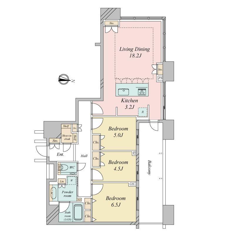 3LDK apartment in Higashi Ward, Fukuoka - Photo 1