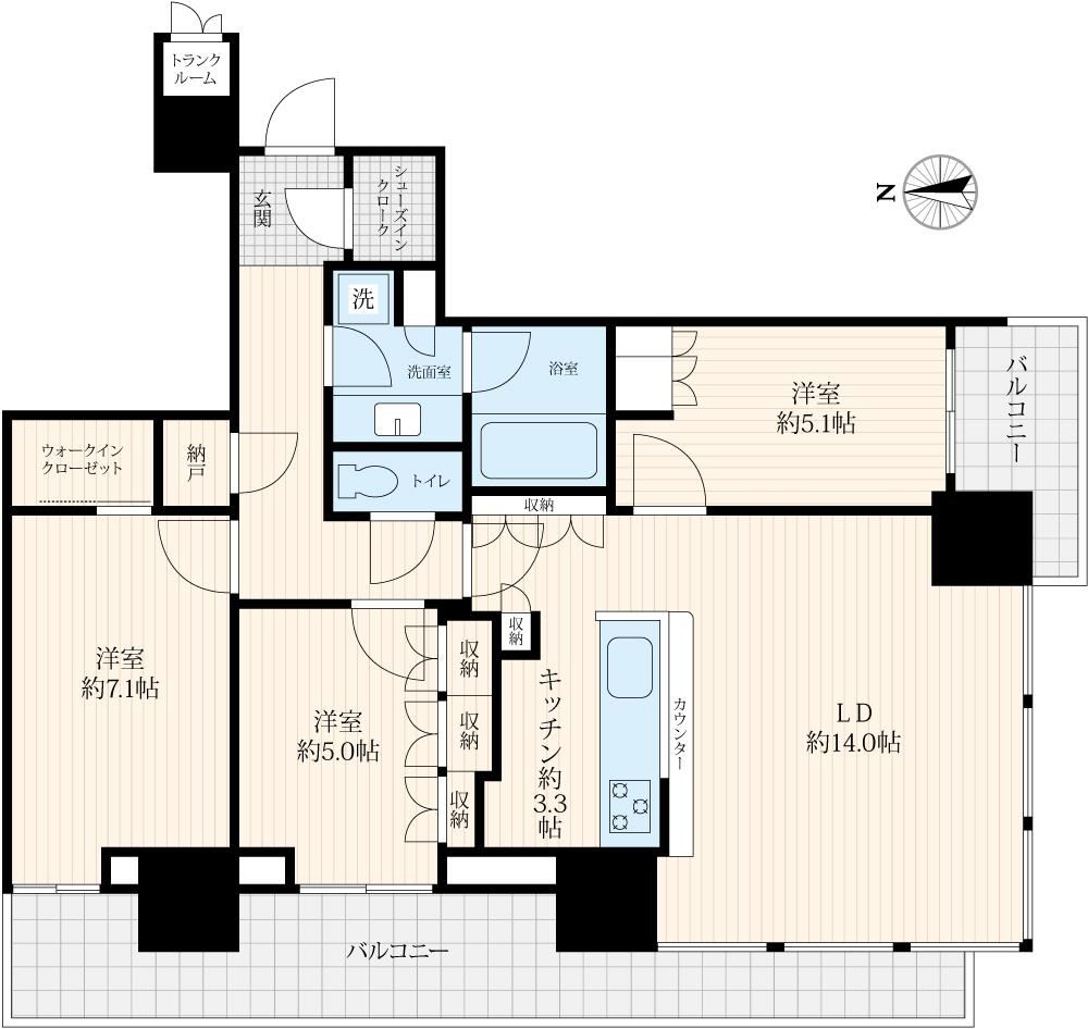 3LDK apartment in Chuo Ward, Tokyo - Photo 1