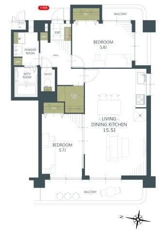 2LDK apartment in Naha, Okinawa - Photo 1