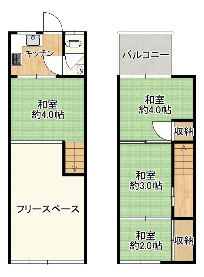 4K+S house in Ino Ward, Osaka - Photo 1