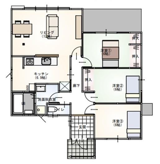 3LDK house in Ogi, Saga - Photo 1