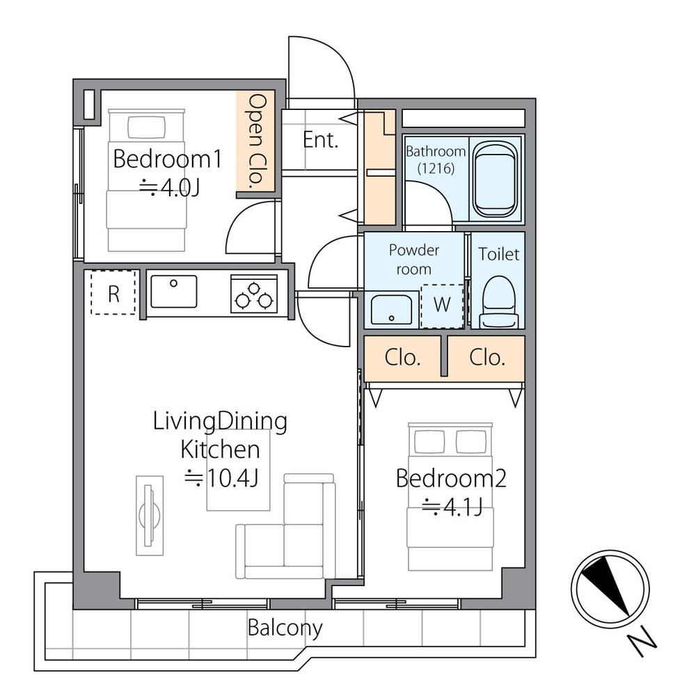 2LDK apartment in Bunkyo Ward, Tokyo - Photo 1