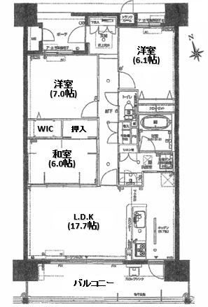 3LDK apartment in Toyota, Aichi - Photo 1