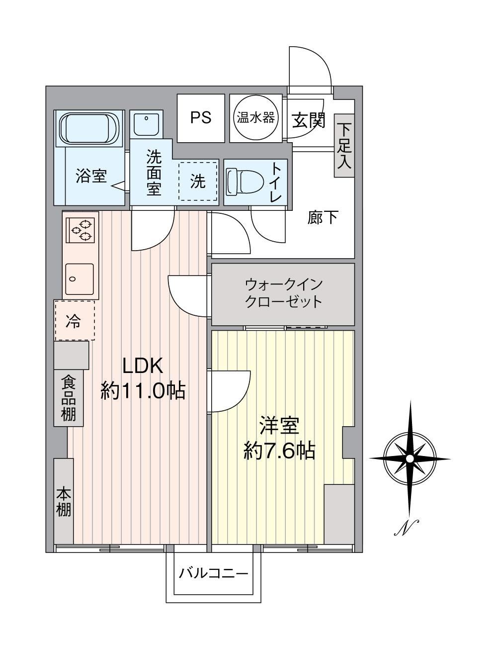 1LDK apartment in Shinjuku Ward, Tokyo - Photo 1