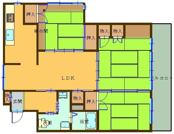 3LDK apartment in Moji Ward, Kitakyushu, Fukuoka - Photo 1