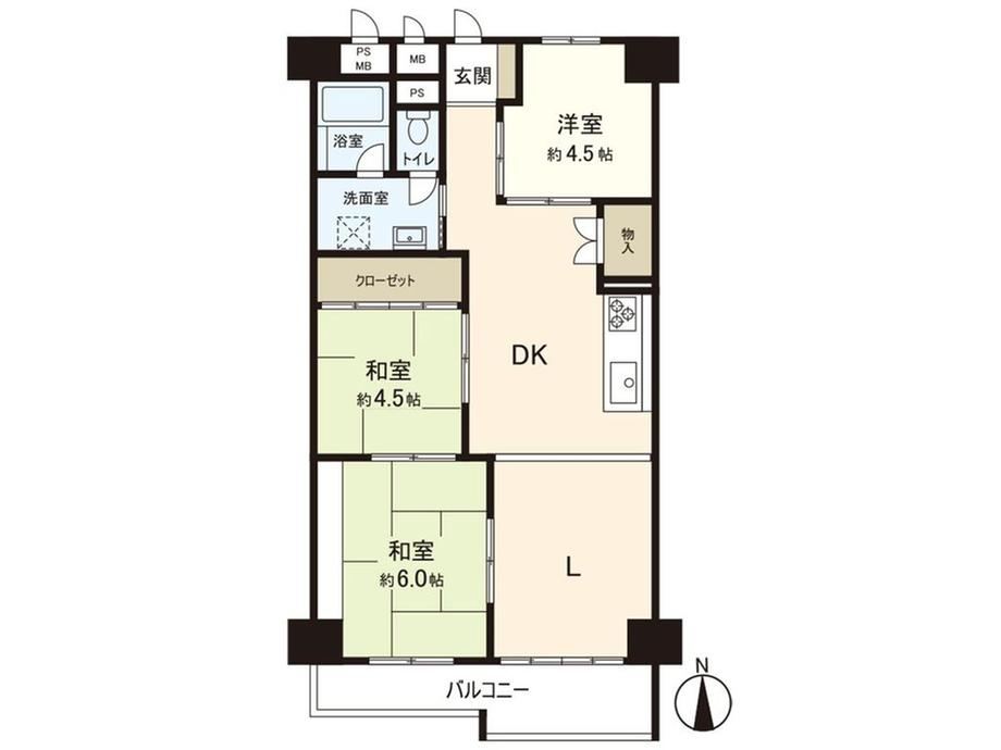 3LDK apartment in Nishi Ward, Osaka - Photo 1