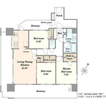 3LDK apartment in Chuo Ward, Chiba - Photo 1