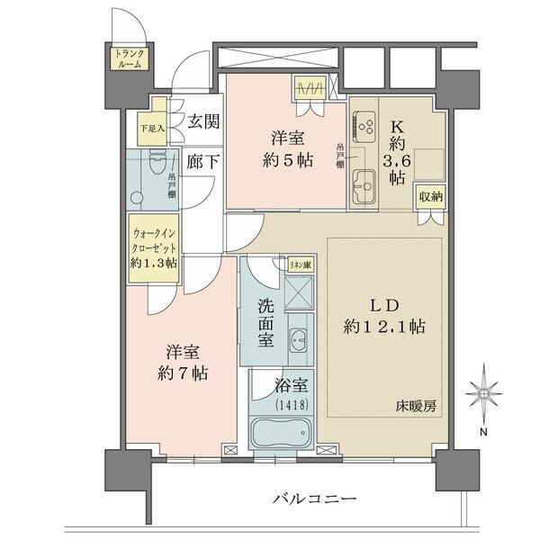 2LDK apartment in Chuo Ward, Tokyo - Photo 1