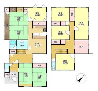 9LDK+S house in Yasu