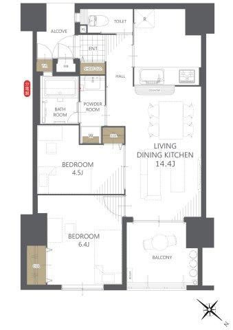2LDK apartment in Urasoe, Okinawa - Photo 1