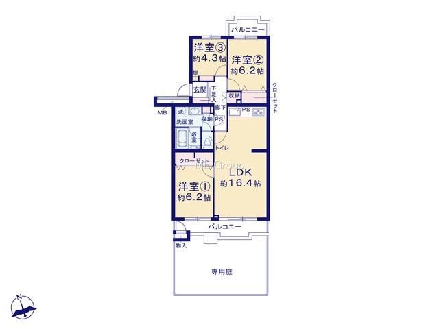 3LDK apartment in Atsugi, Kanagawa - Photo 1
