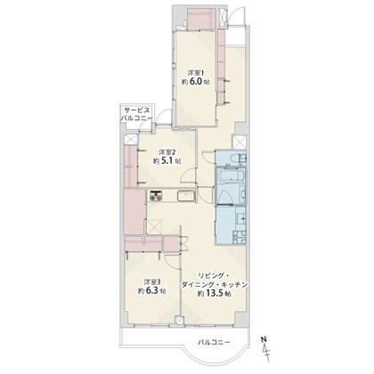 3LDK apartment in Ota Ward, Tokyo - Photo 1