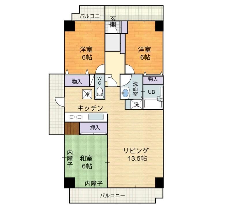 3LDK apartment in Kasugai, Aichi - Photo 1