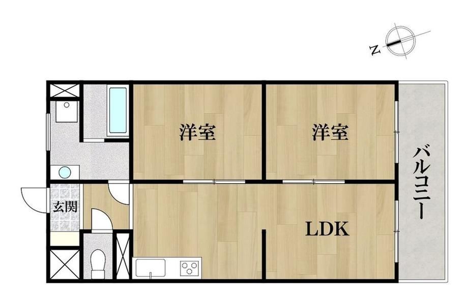 2LDK apartment in Atsuta Ward, Nagoya, Aichi - Photo 1