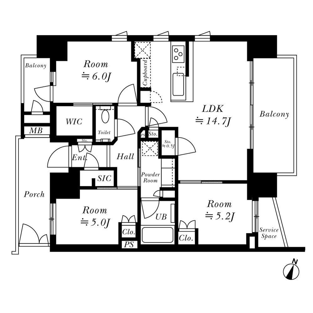 3LDK apartment in Itabashi Ward, Tokyo - Photo 1