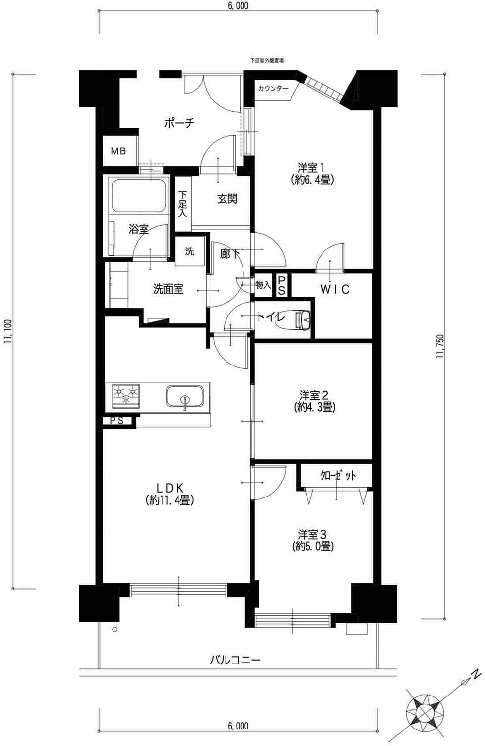 3LDK apartment in Ota Ward, Tokyo - Photo 1