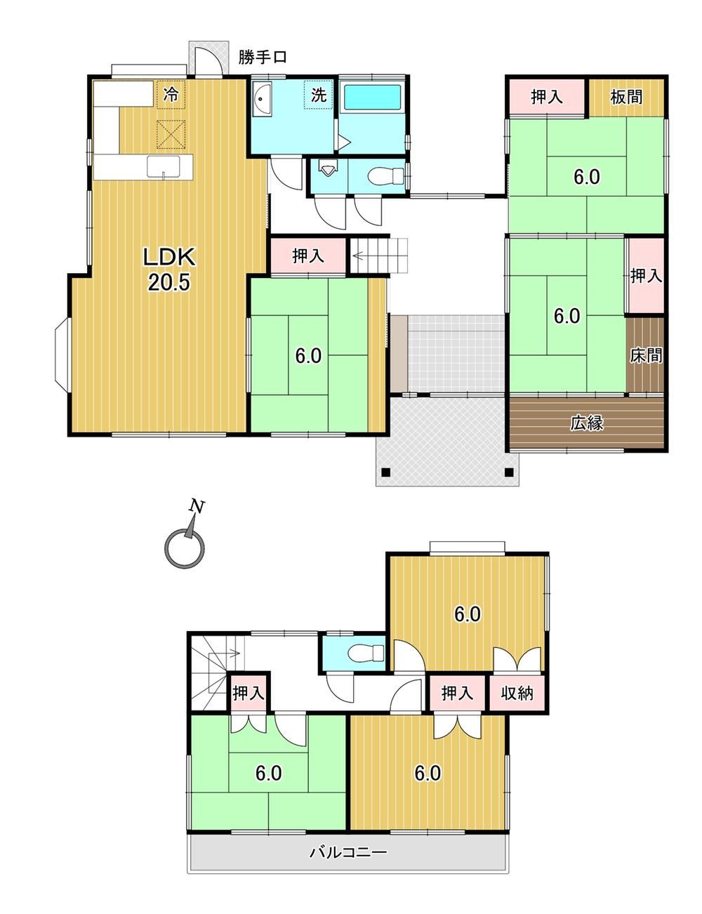 6LDK house in Higashi Ward, Okayama - Photo 1