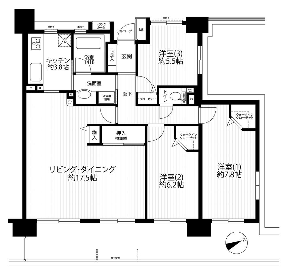 3LDK apartment in Asaka, Saitama - Photo 1