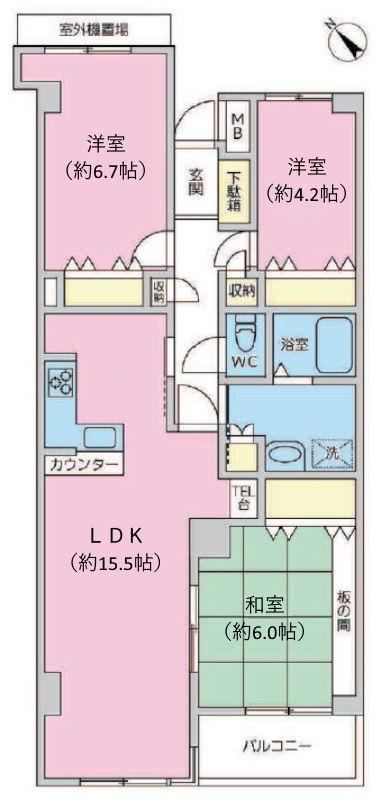 3LDK apartment in Nakano Ward, Tokyo - Photo 1