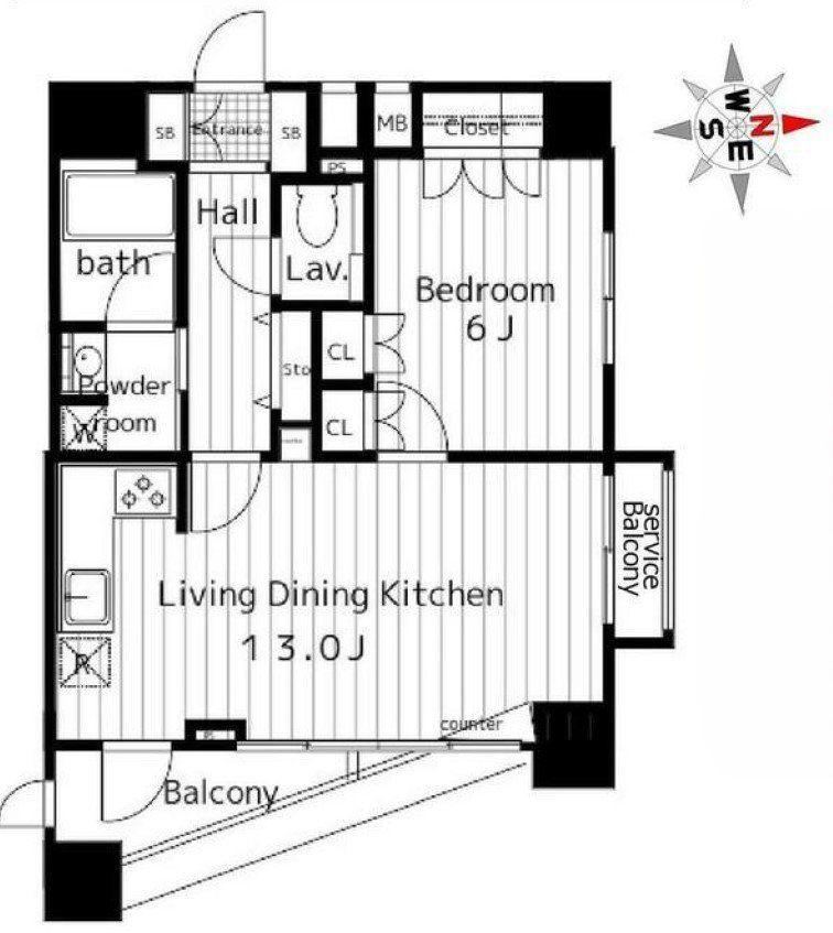 1LDK apartment in Shinjuku Ward, Tokyo - Photo 1
