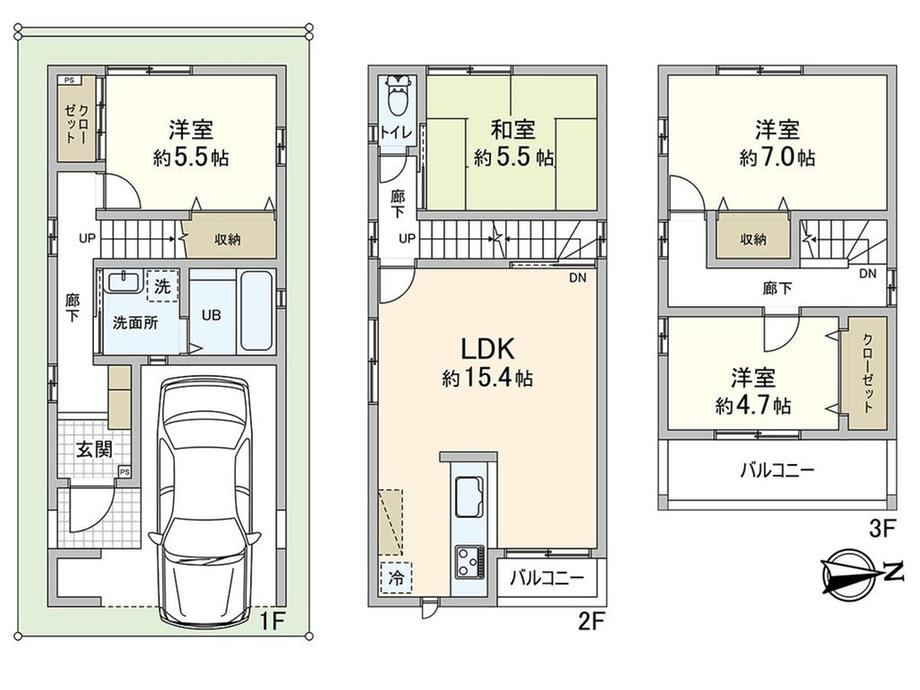 4LDK house in Nishi Ward, Osaka - Photo 1