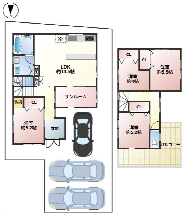 4LDK house in Neyagawa, Osaka - Photo 1