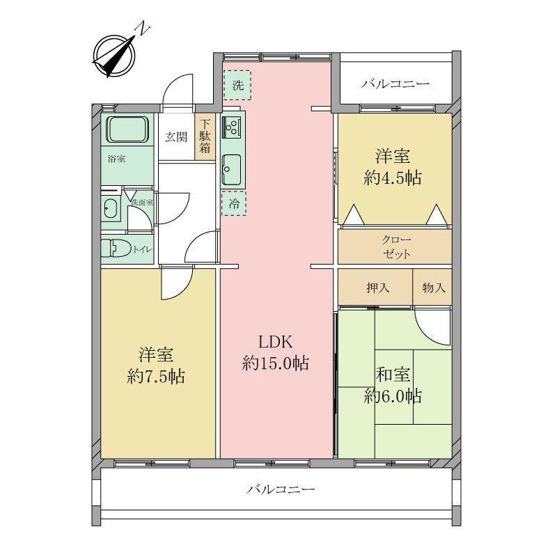 3LDK apartment in Chigasaki, Kanagawa - Photo 1