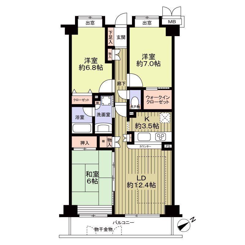 3LDK apartment in Kashiwa, Chiba - Photo 1