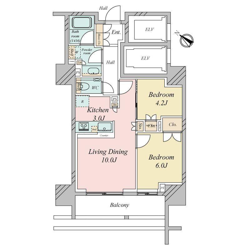 2LDK apartment in Chuo Ward, Tokyo - Photo 1