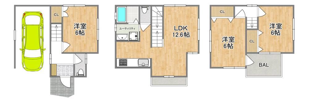 3LDK house in Yodogawa Ward, Osaka - Photo 1