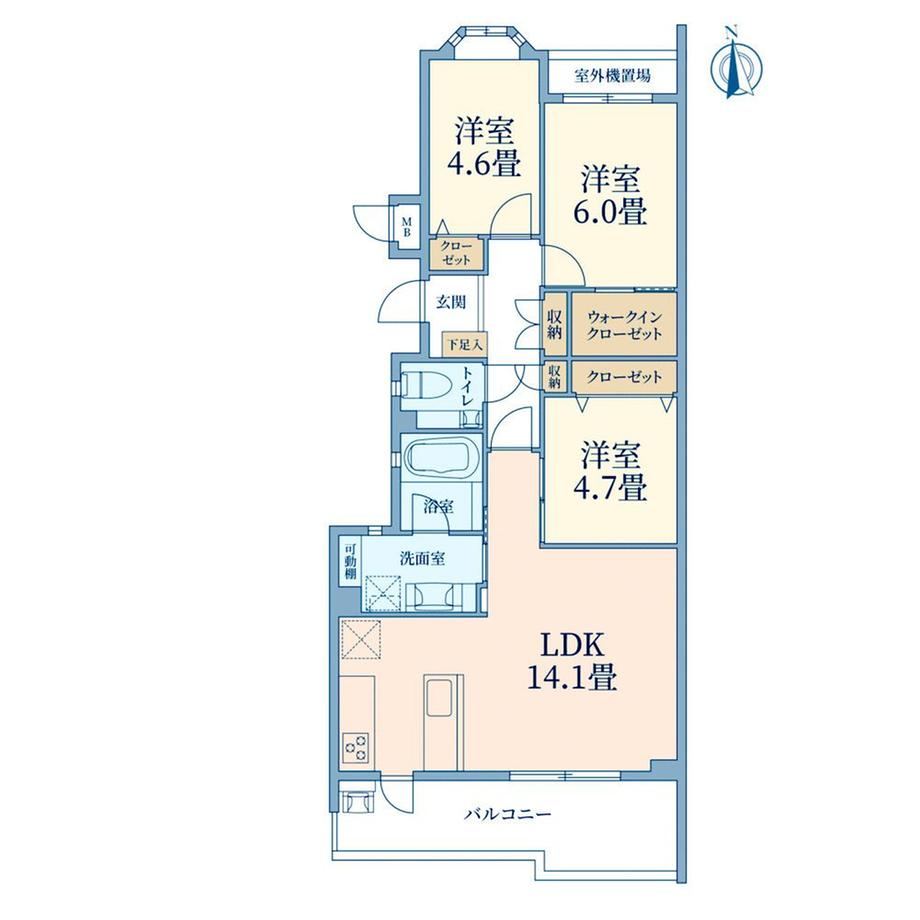 3LDK apartment in Chofu, Tokyo - Photo 1