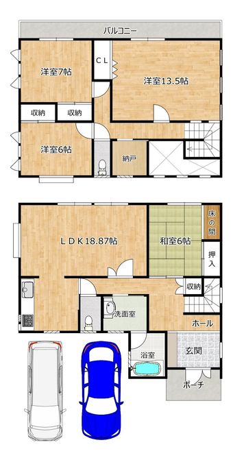4LDK+S house in Tsuzuki District