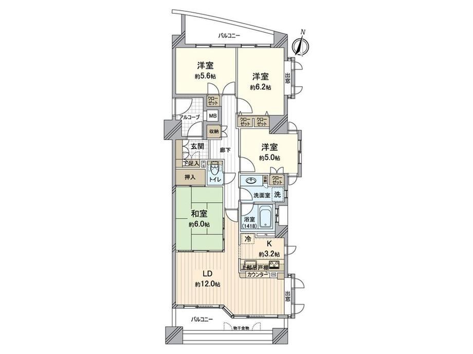 4LDK apartment in Kasugai, Aichi - Photo 1
