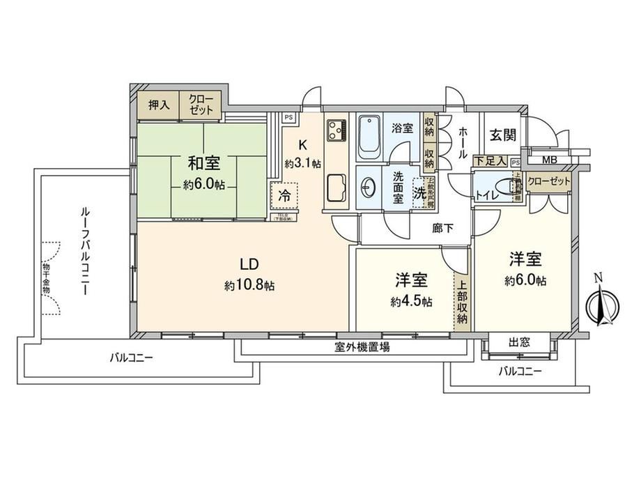 3LDK apartment in Kanagawa Ward, Yokohama, Kanagawa - Photo 1