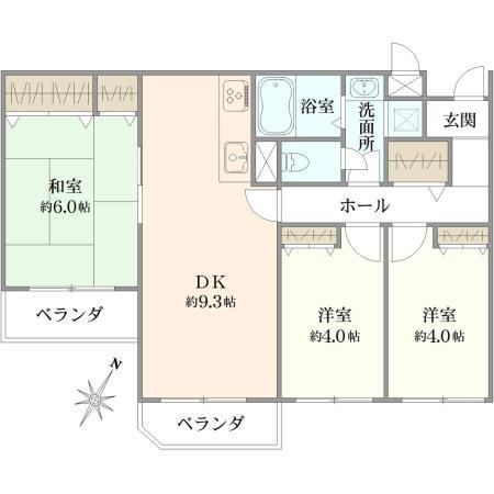 3DK apartment in Funabashi, Chiba - Photo 1
