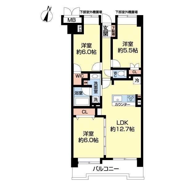 3LDK apartment in Kashiwa, Chiba - Photo 1