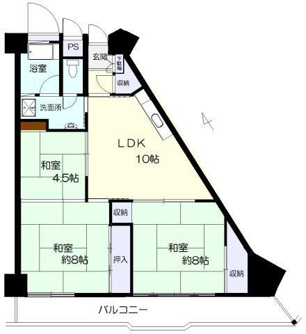 3LDK apartment in Morioka, Iwate - Photo 1