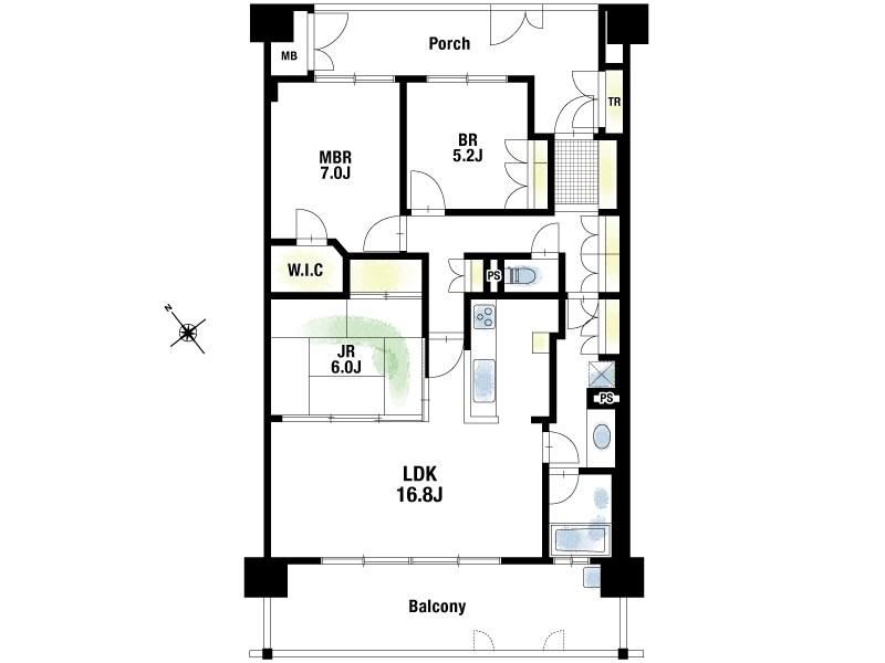 3LDK apartment in Takatsuki, Osaka - Photo 1