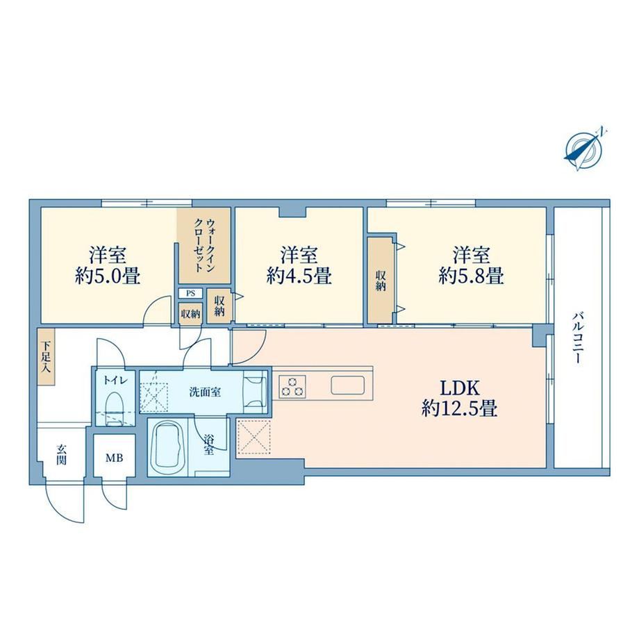 3LDK apartment in Sumida Ward, Tokyo - Photo 1