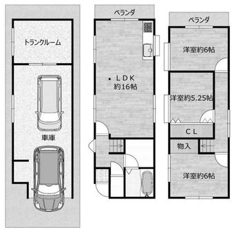 3LDK+S house in Shimamoto, Mishima District