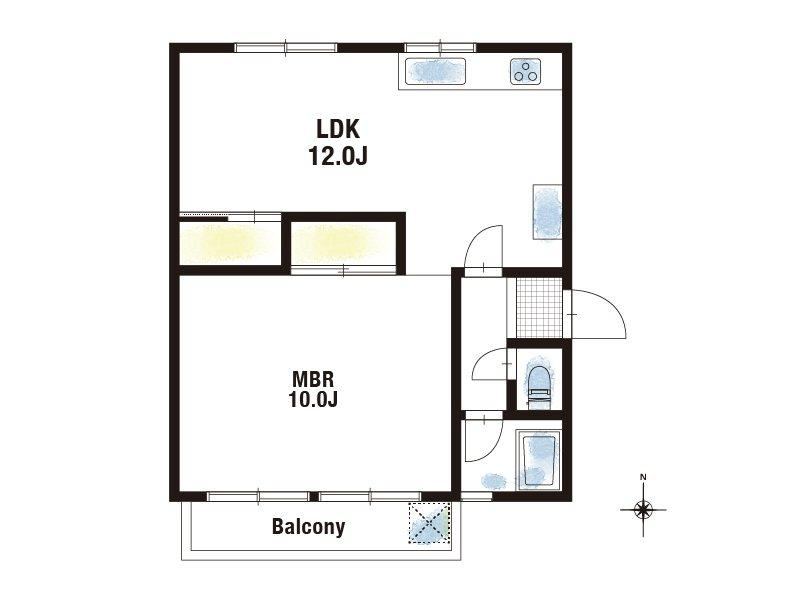1LDK apartment in Mihara Ward, Sakai, Osaka - Photo 1