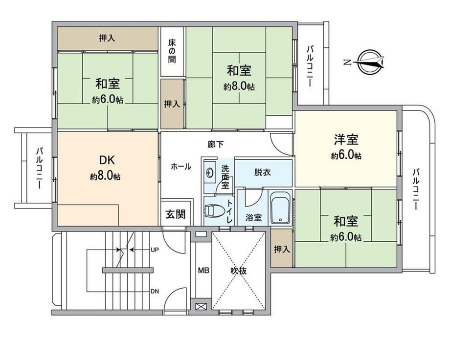 4DK apartment in Minami Ward, Sakai, Osaka - Photo 1