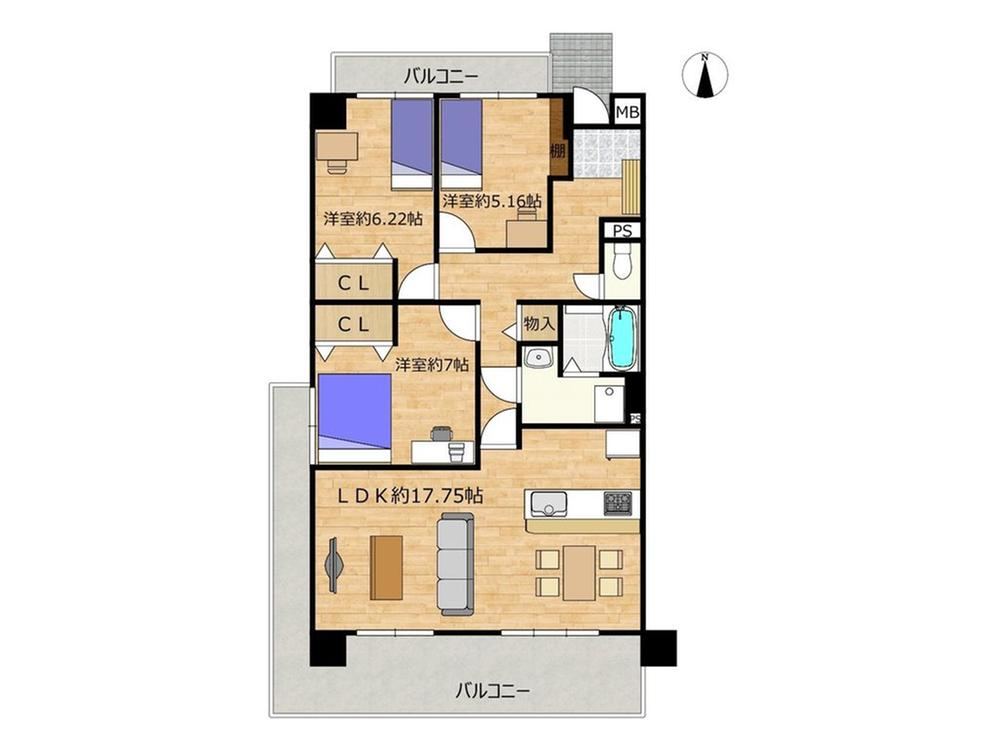 3LDK apartment in Handa, Aichi - Photo 1
