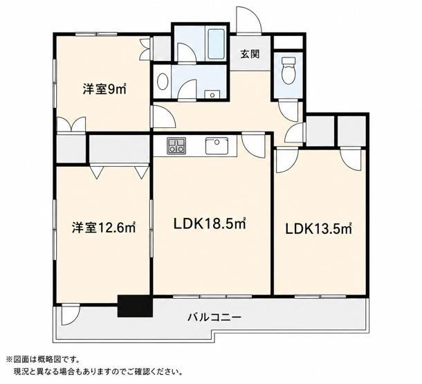 3LDK apartment in Chuo Ward, Hamamatsu, Shizuoka - Photo 1