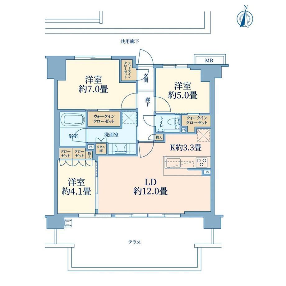 3LDK apartment in Ota Ward, Tokyo - Photo 1