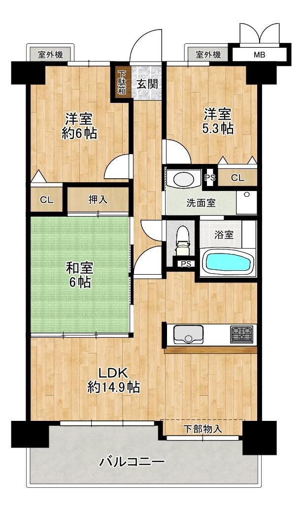 3LDK apartment in Kakogawa, Hyogo - Photo 1