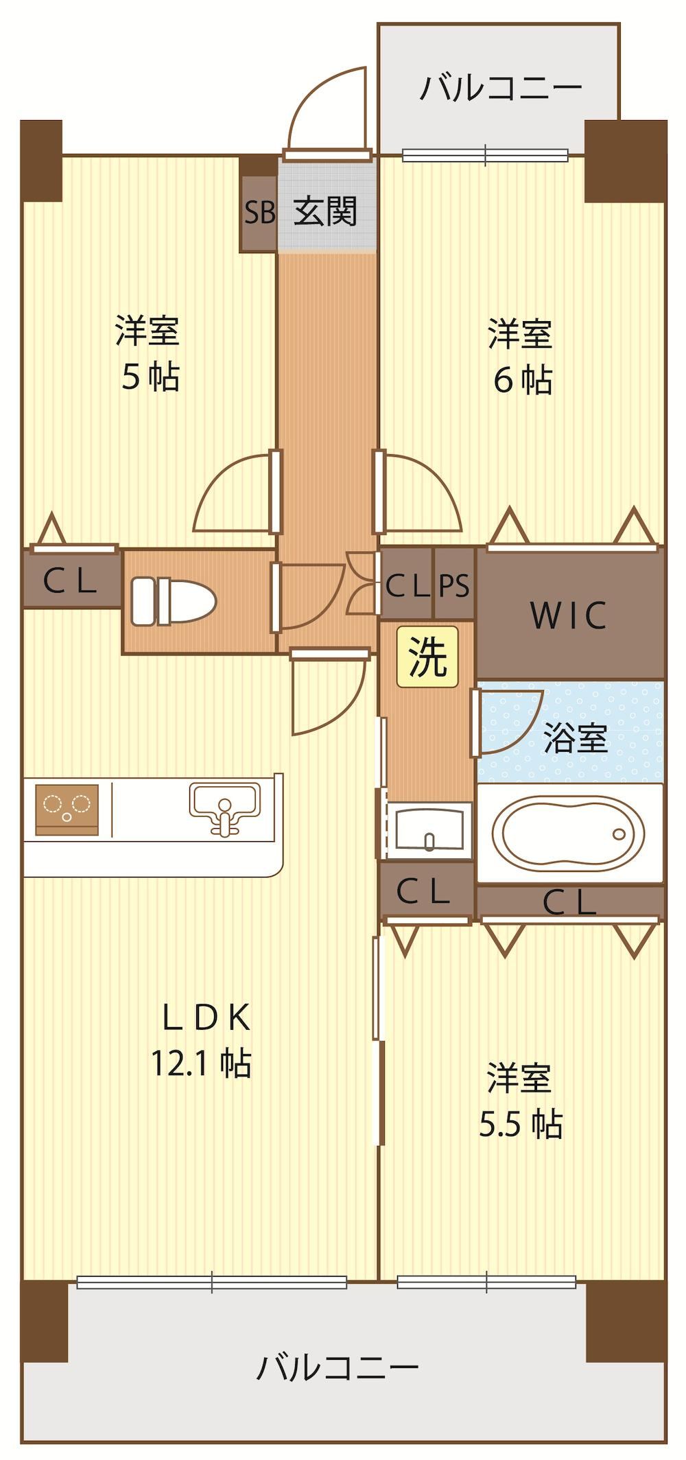 3LDK apartment in Konosu, Saitama - Photo 1