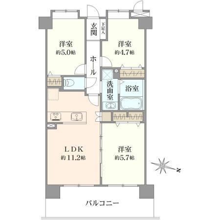 3LDK apartment in Ayase, Kanagawa - Photo 1